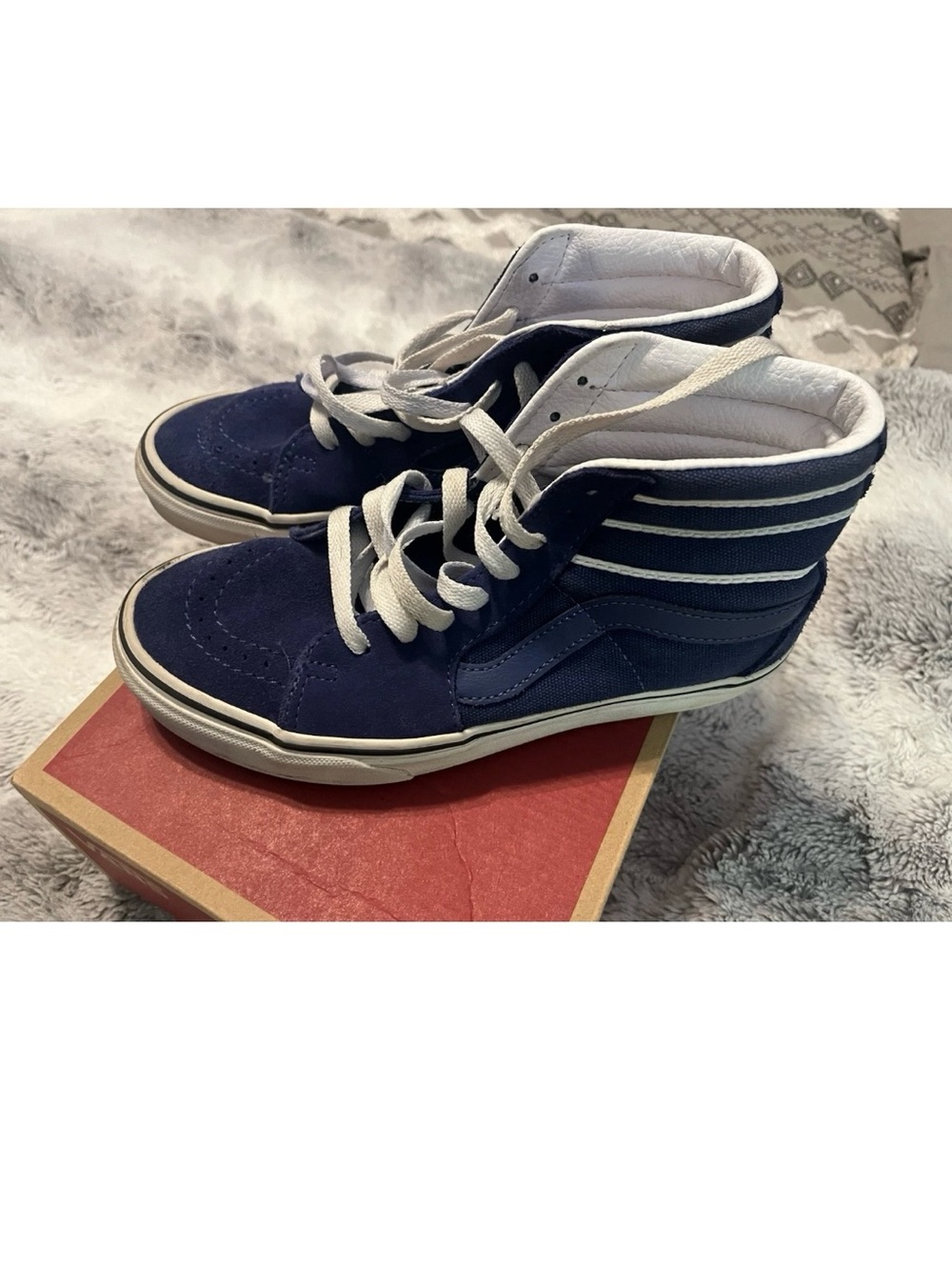 Vans Sk8-Hi Blue High-Top Sneakers (Box Label)